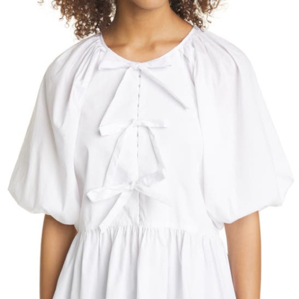 CINQ À SEPT
Lynn Bow-front Peplum Top In Ivory